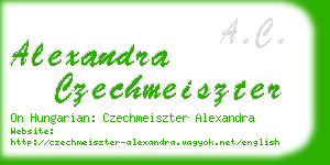 alexandra czechmeiszter business card